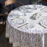 Скатерть круглая "душа прованса" 190см ,белый, 100% хлопок, твил, с пропиткой Lefard (850-735-25)