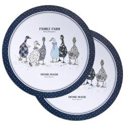 Набор подстановочных салфеток "family farm" из 2 шт., диаметр=38 см Lefard (771-140)