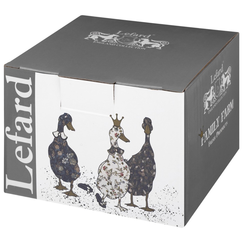 Банка lefard "family farm" с силиконовой крышкой 11,5*11,5*7,5 cm 500 мл Lefard (359-916)