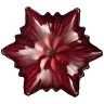Блюдо "snowflake" red shiny 21см без упаковки (мал 8шт) АКСАМ (339-088)