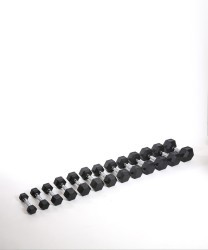 Гантель гексагональная DB-301 4 кг, обрезиненная, черный (1484591)