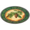 Тарелка для оформления новогодней сервировки"зимний лес" 33*33 см без упаковки Lefard (106-557)