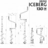 Ледобур Iceberg Mini 130R v3.0 (диаметр 130 мм) двуручный, правый, полукруглые ножи (67149)