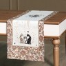 Дорожка "парижские коты",40х146см, белый,100% хлопок,твил Lefard (850-746-3)