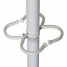 Вешалка-стойка "Квартет-З" 1,79 м основание 40 см 4 крючка + место для зонтов металл белая (1) (90242)
