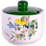 Сахарница с крышкой 520мл с ложкой 3пр Лесные ягоды с лимонами доломит LR (60149)