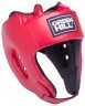 Шлем открытый Alfa HGA-4014, кожзам, красный (158263)