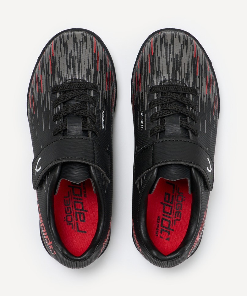 БЕЗ УПАКОВКИ Бутсы многошиповые JÖGEL Rapido TF Black/grey, детский (2134133)