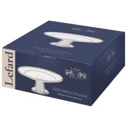 Блюдо сервировочное "golden charm" на ножке, 20*8 см Lefard (345-503)