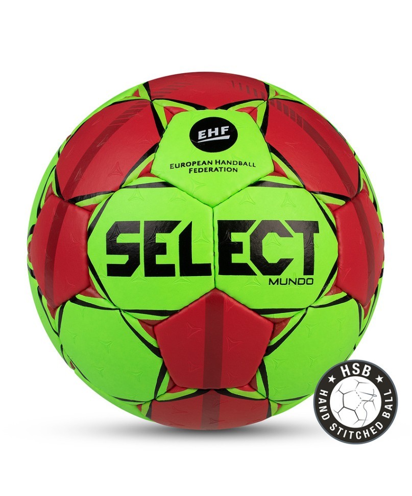 Мяч гандбольный MUNDO №2, зел/крас/чер (1480205)