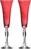 Набор бокалов для шампанского из 2 шт. "love" 180 мл высота=25 см Bohemia Crystal (674-112)