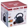 Чайник agness со свистком 3л, индукцион. дно, индикатор нагрева (кор=6шт.) Agness (907-085)