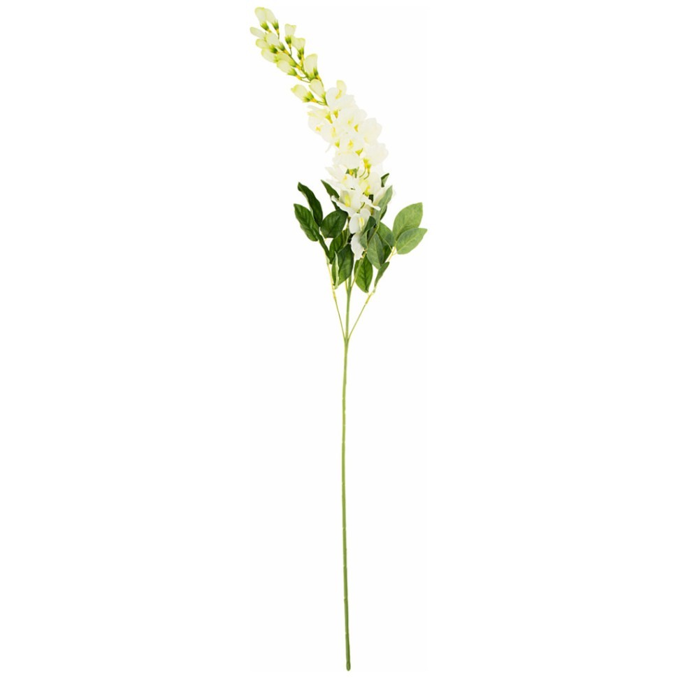 Цветок искусственный "глициния" высота=100см, белый Lefard (376-023)