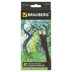Карандаши цветные Brauberg Artist line 12 цветов 180539 (6) (86078)