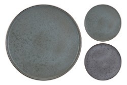 Тарелка обеденная керамическая серая 27см (цвет асс.2) (TT-00008261)