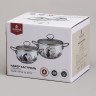 Набор кастрюль эмалированный, серия "lavender cats" 4пр. 2,0/2,8л диа.18/20см Agness (943-102)