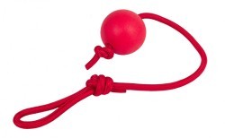 Игрушка для крупной собаки из резины Каскад Мяч на веревке 6 см (83571)