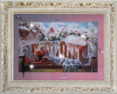 Картина В Саду с кристаллами Swarovski (1063)