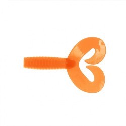 Твистер Helios Credo Double Tail 3,54"/9 см, цвет Orange 5 шт HS-28-024 (78089)
