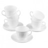 Набор чайный на 6 персон 6 чашек и 6 блюдец белое стекло Trianon Luminarc E8845/605678 (1) (92059)
