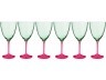 Набор бокалов для вина из 6 шт. '"kate optic" 400 мл. высота=20 см (кор=8набор.) Bohemia Crystal (674-669)