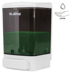 Дозатор для жидкого мыла Laima наливной 1 л белый (тонированный) ABS-пластик 603920 (1) (90157)