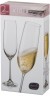 Набор бокалов для шампанского из 2 шт. 190 мл.высота=24 см. Bohemia Crystal (674-560)