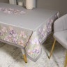 Скатерть "ирисы" 160х220см ,серый, 100% хлопок,твил пропитка Lefard (850-755-21)