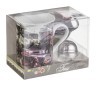 Чайный набор 3 пр.:кружка 300 мл.,подставка для чайн.пакетиков,ситечко для чая под.упак Porcelain Manufacturing (270-122) 