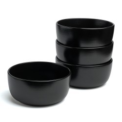 Набор салатников bronco "choice black" 15 см 4шт Bronco (191-360-1)