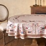 Скатерть овальная "passage"140х300см ,капучино, 100% хлопок,твил, пропитка Lefard (850-760-42)