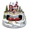 Музыкальная статуэтка "загородный домик" с led-подсветкой 19,5х19,5х17,5 см Lefard (146-2228)