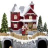 Музыкальная статуэтка "загородный домик" с led-подсветкой 19,5х19,5х17,5 см Lefard (146-2228)