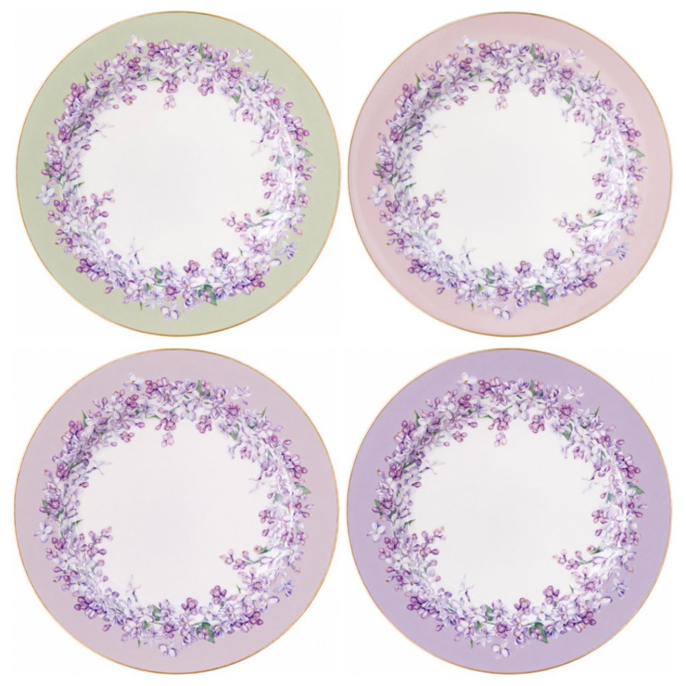 Набор тарелок закусочных lefard  "lilac" 4 шт. 20,5 см микс Lefard (760-811-1)