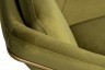 Кресло велюр оливковый, опоры золото 80*87*75см (TT-00007506)