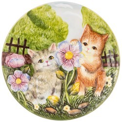 Тарелка декоративная lefard "котята и цветы" 20,5*3 см Lefard (59-709)