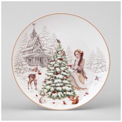 Тарелка закусочная lefard "морозко" 20,5 см  Lefard (85-2035)