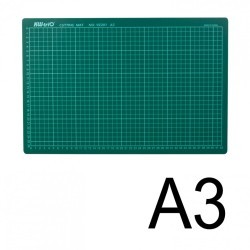 Коврик мат для резки 3-слойный А3 450х300 мм настольный зеленый 3 мм KW-trio 9Z201 235513 (1) (92937)