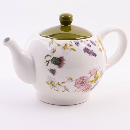 Заварочный чайник с крышкой 950мл Розовый сад доломит LR (60247)