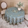 Скатерть круглая "листья морриса"190 см ,100% хлопок ,синий, твил, пропитка Lefard (850-752-22)