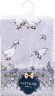Полотенце "гуси легард" 70*40 см. серый, цветы, 100% хлопок, твилл SANTALINO (850-710-61)