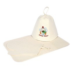 Набор для бани Банные Штучки (шапка, рукавица, коврик) 41084 (63605)