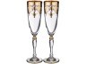 Набор бокалов для шампанского из 2 шт. "амальфи" 200 мл. высота=24,5 см. (кор=1набор.) ART DECOR (326-060)