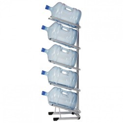 Стеллаж для хранения воды HOT FROST для 5 бутылей металл серебристый 251000502 451886 (1) (93923)