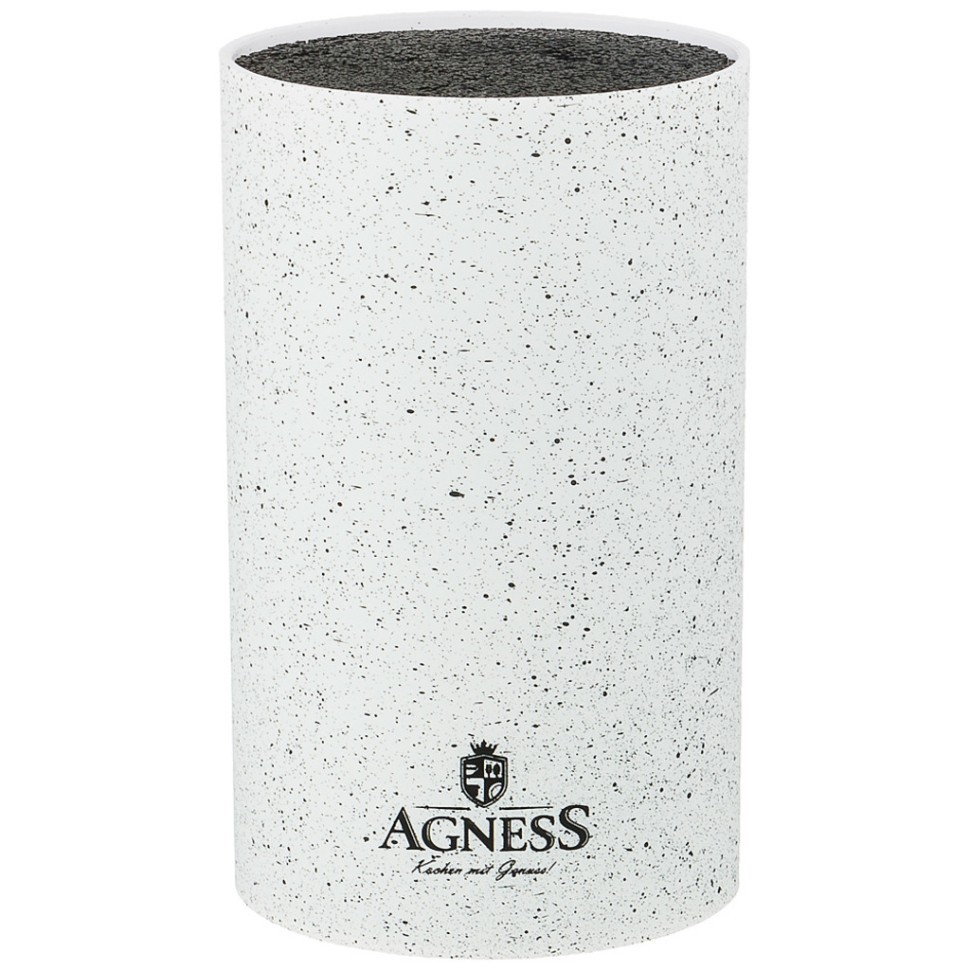 Подставка для ножей agness "арктик" универсальная,11*18см Agness (911-681)