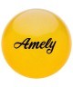 Мяч для художественной гимнастики AGB-102, 15 см, желтый, с блестками (402274)