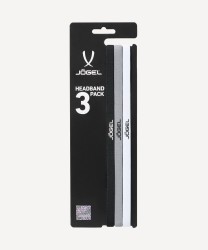 Резинки спортивные на голову JOGEL CAMP Training Headbands 3 Pack, черный/серый/белый (2130725)