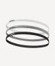 Резинки спортивные на голову JOGEL CAMP Training Headbands 3 Pack, черный/серый/белый (2130725)