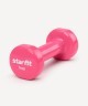 Гантель виниловая STARFIT DB-101 1 кг, розовый (2103568)