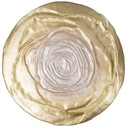 Тарелка "antique rose" gold 21см АКСАМ (339-357)